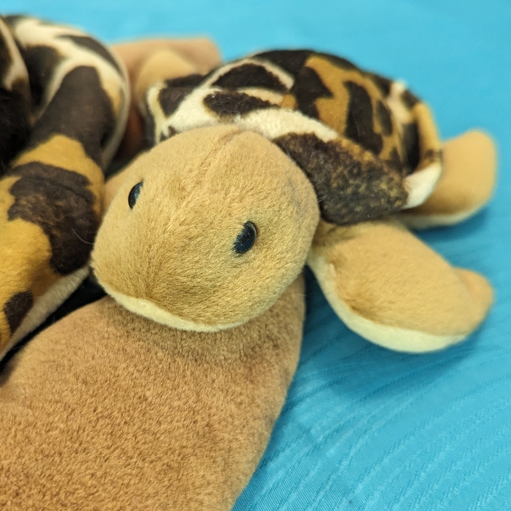 Aurora Sea Turtle Mother and Baby Plush Stuffed Animal Soft Toy Brown Tan Shell - Picture 4 of 8